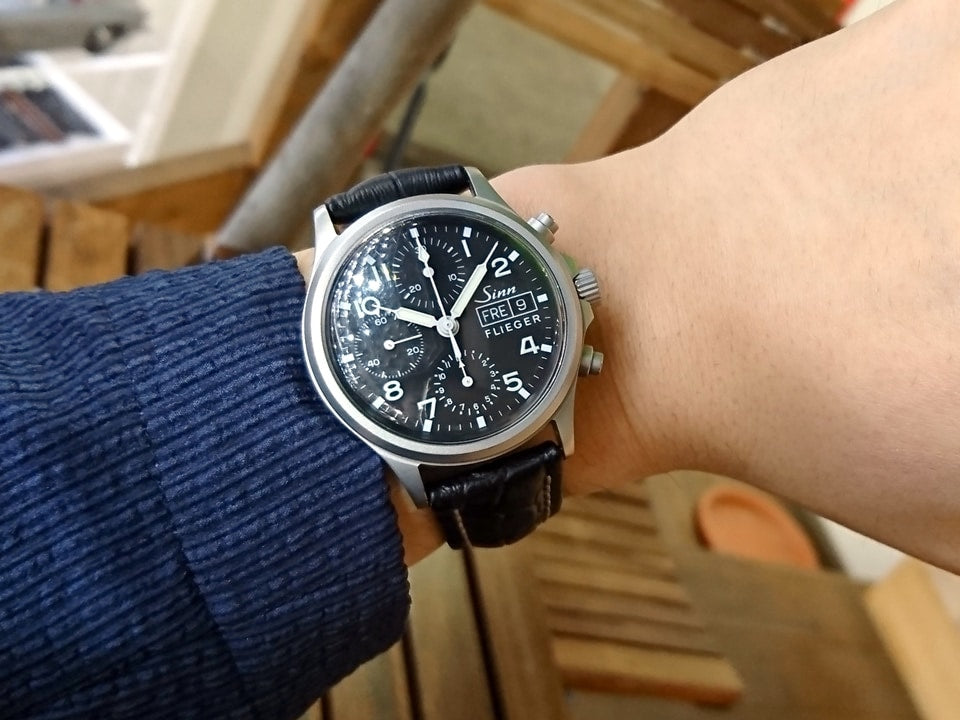 ジン 356 フリーガー クロノグラフ バルジュー7750 自動巻 OH済 USED