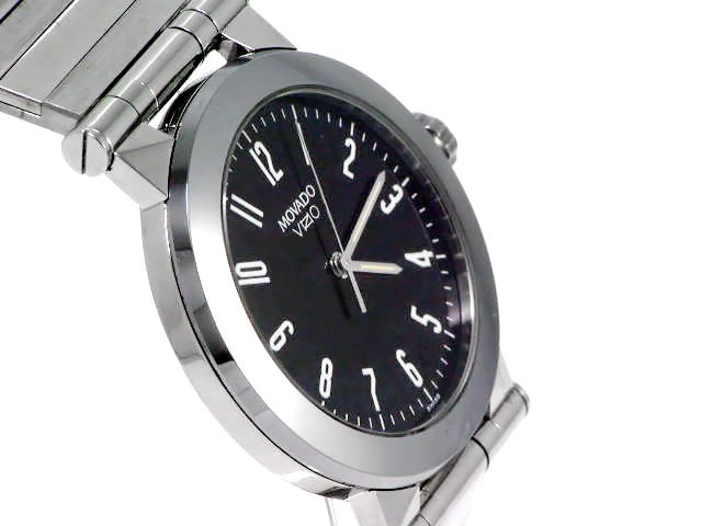 Movado Vizio Ref.83 C2 878 Black Dial Original Bracelet Quartz USED