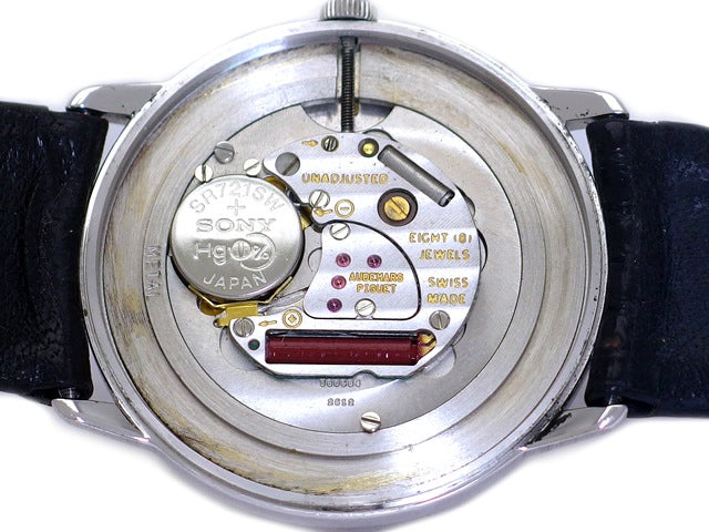 オーデマピゲ 18KWG Cal.2612 8石 ラウンド 2針 クオーツ メンズ USED Audemars Piguet