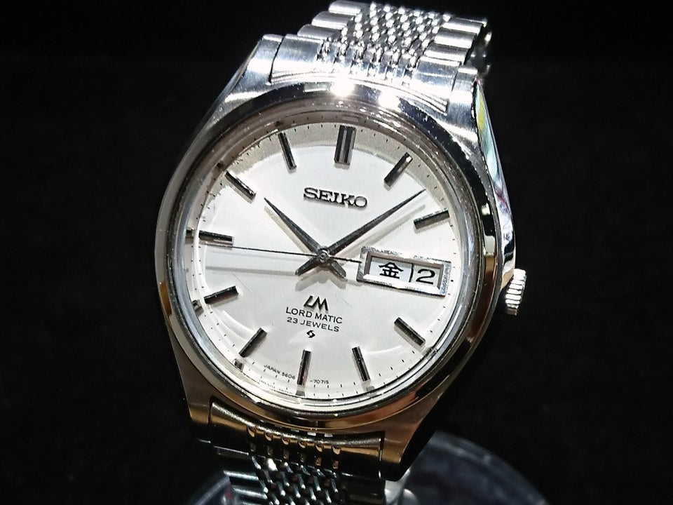 セイコー ロードマチック 5606-7070 自動巻 純正ブレスレット OH済 昭和46年製 Seiko