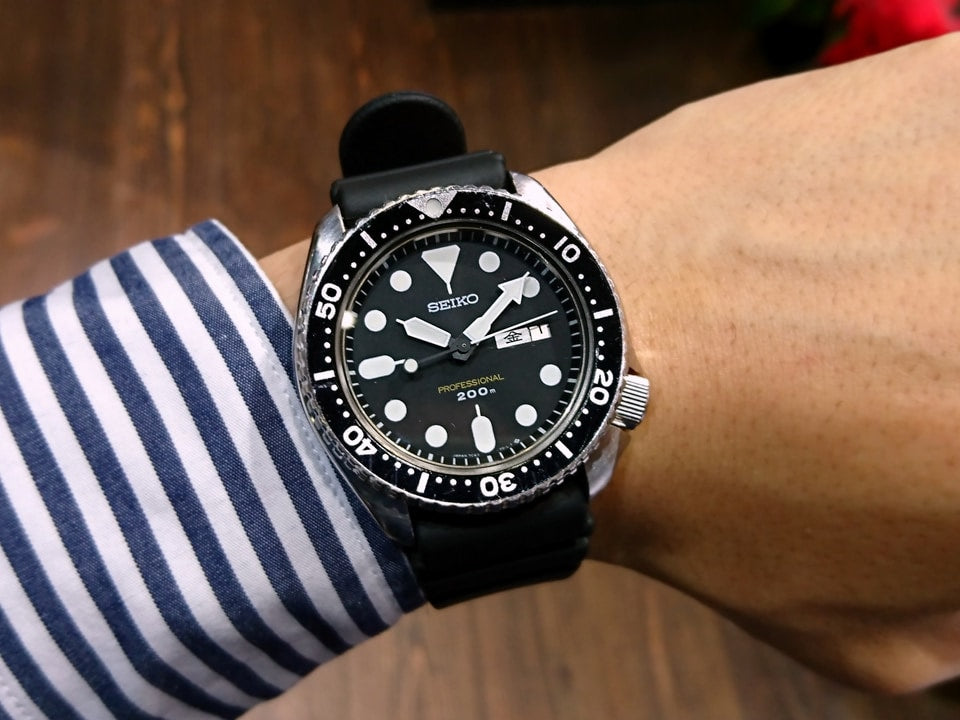 セイコー プロフェッショナル 200mダイバー 7C43-7010 クォーツ 昭和61年製 Seiko