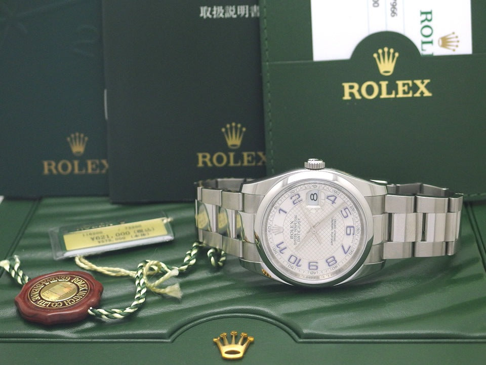 ロレックス デイトジャスト Ref.116200 アラビア Cal.3135 自動巻 2015年頃 USED Rolex