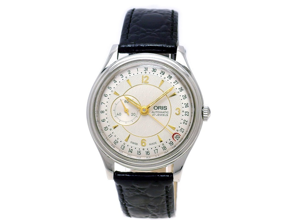 オリス ポインターデイト スモールセコンド 36mm メンズ Ref.640-7461 自動巻 OH済 USED