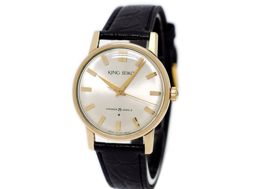 【希少】キングセイコー J14102E 1st 14KGF 25石手巻 OH済 昭和36年製 Seiko