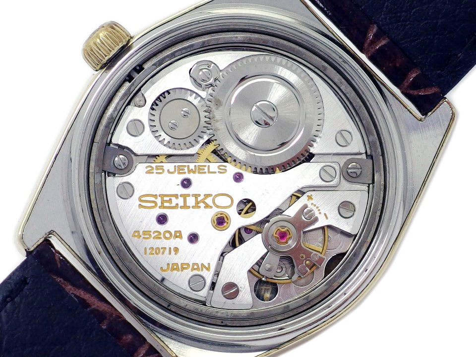 グランドセイコー 4520-8000 ハイビート36000 CAP GOLDケース 25石手巻 OH済 昭和45年製 Seiko