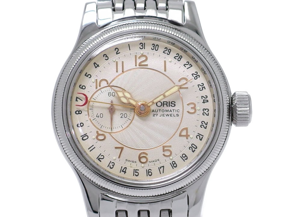 オリス ポインターデイト スモールセコンド 33mm Ref.640-7462 自動巻 OH済 USED