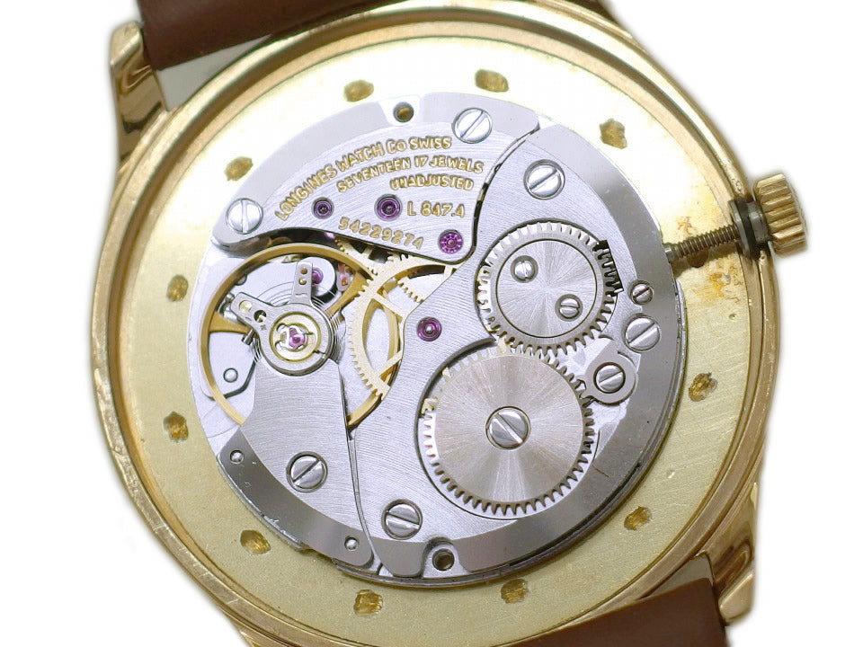 ロンジン Ref.4139 薄型 金メッキケース 2針 Cal.L847.4 17石 手巻 OH済 1970年代