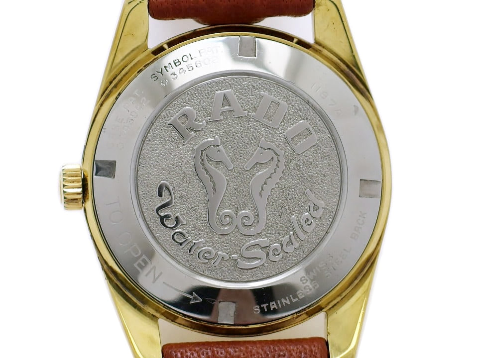 ラドー ゴールデンホース 57石 Ref.11674 金メッキ Cal.AS1789 自動巻 OH済 1957年頃 Rado