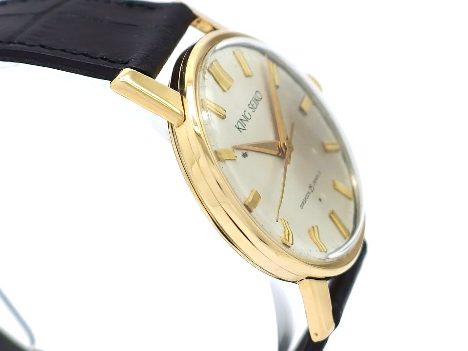キングセイコー J14102 1st AD文字盤 14K金張り 25石 手巻 OH済 昭和37年/1962年製 Seiko