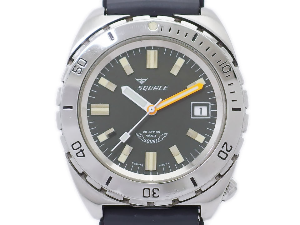 スクワーレ ダイバーズ200m Y 1553 スイス製 クオーツ USED SQUALE