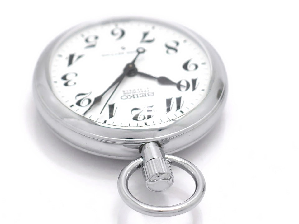 セイコー プレシジョン 懐中時計 6110-0010 Cal.6110A 21石 手巻 OH済 昭和51年/1976年製 Seiko