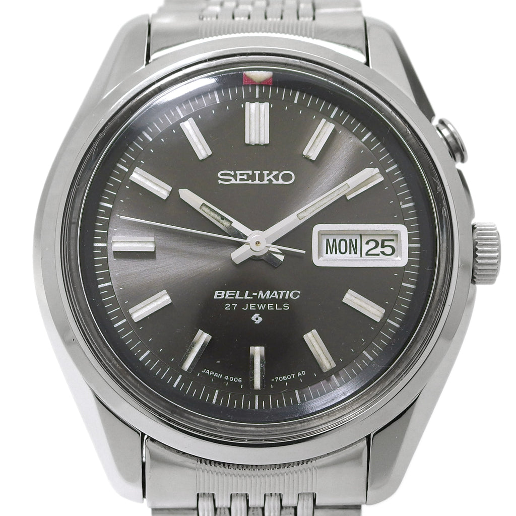 セイコー ベルマチック デイデイト 4006-7010 グレー文字盤 自動巻 OH済 昭和43年/1968年製 Seiko