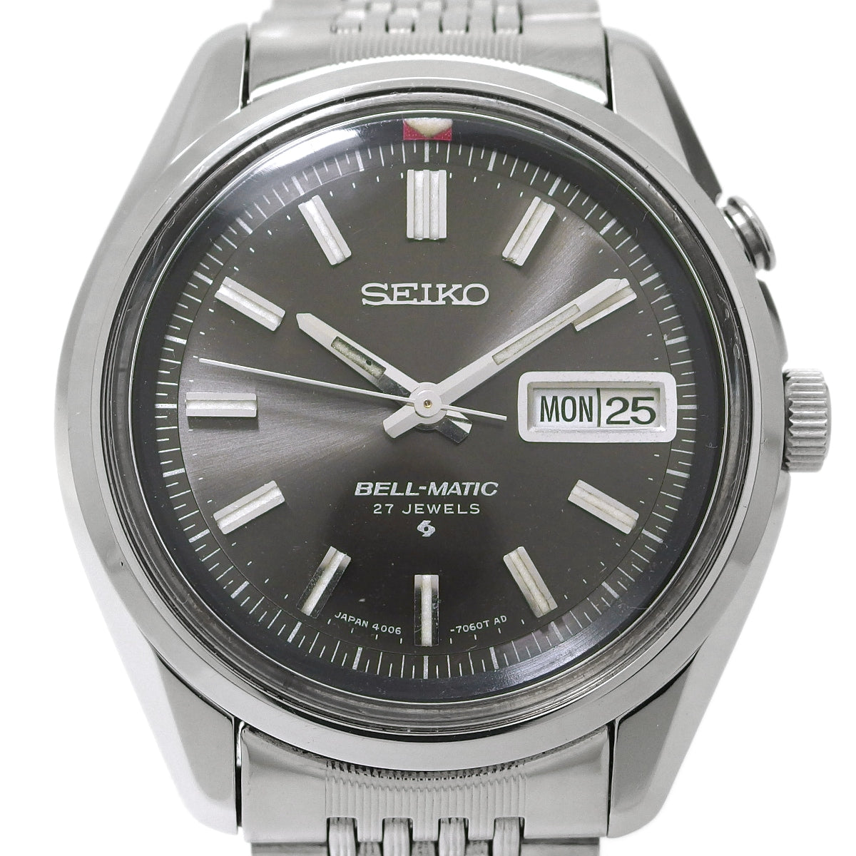 セイコー ベルマチック デイデイト 4006-7010 グレー文字盤 自動巻 OH済 昭和43年/1968年製 Seiko