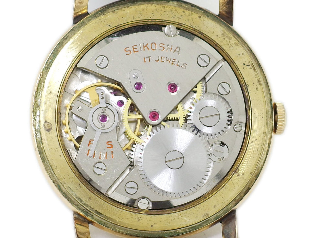セイコー マーベル Sマーク 14022 14K金張りケース 17石 手巻 OH済 昭和31年製／1956年製 Seiko