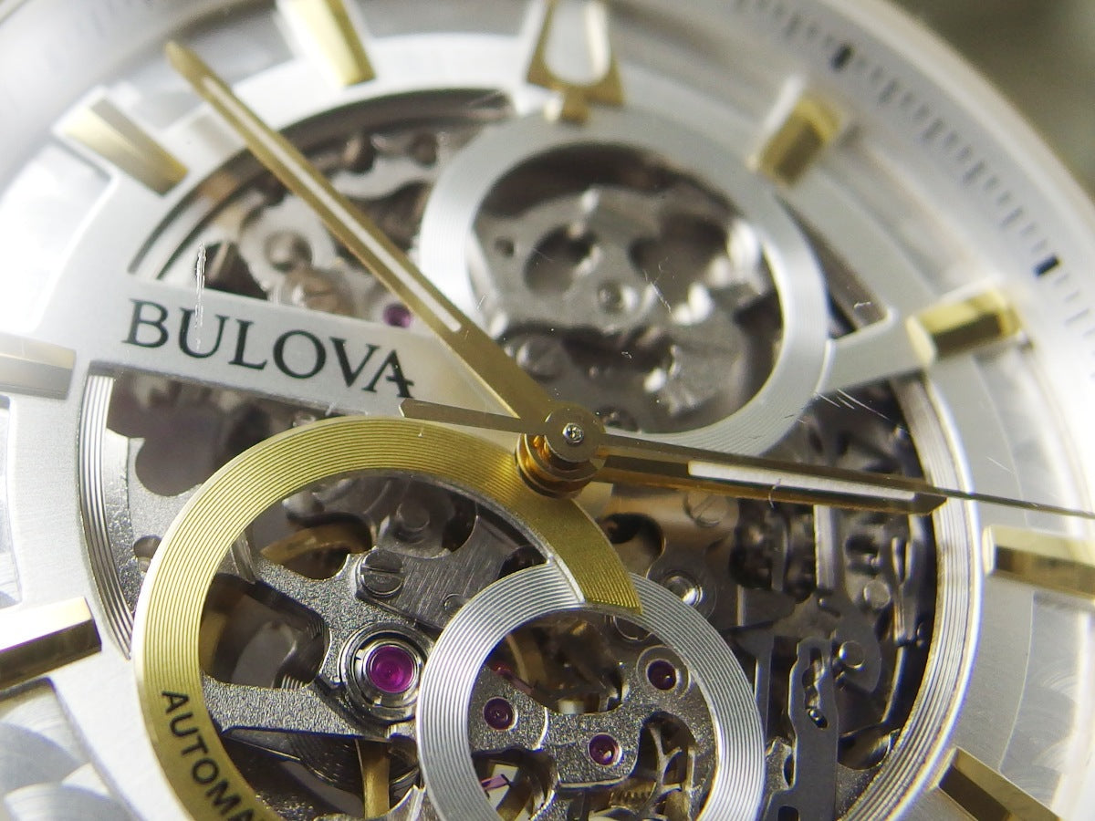 ブローバ 98A214 クラシックコレクション スケルトン ミヨタ製 自動巻 USED Bulova