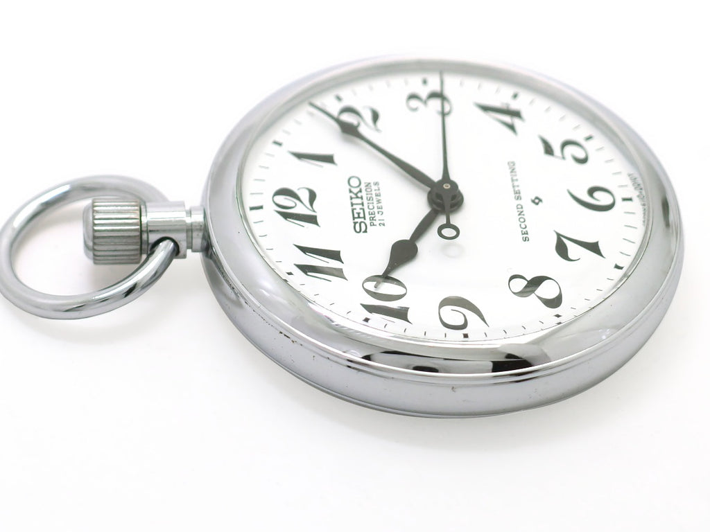 セイコー プレシジョン 懐中時計 6110-0010 Cal.6110A 21石 手巻 OH済 昭和47年/1972年製 Seiko