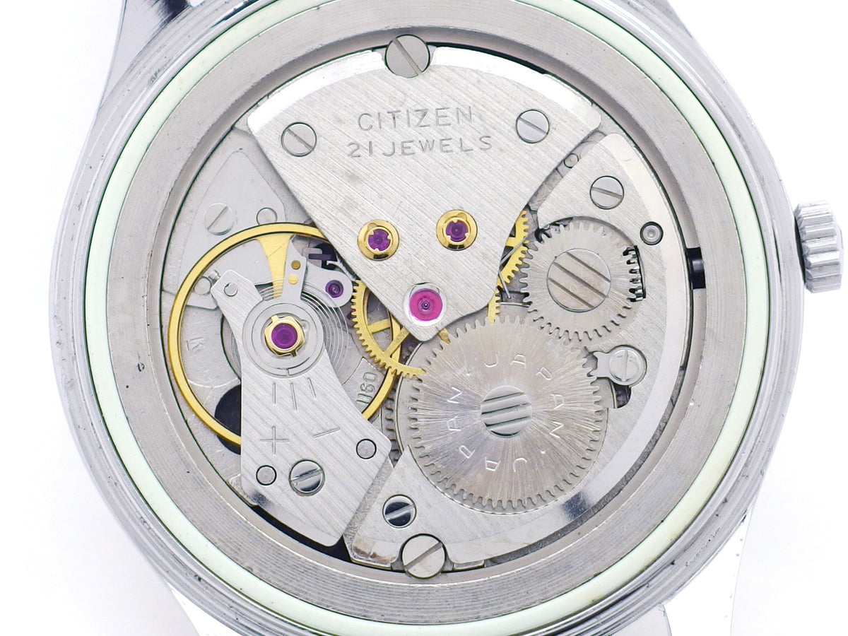 シチズン ホーマー 国鉄時計 門鉄 新品風防 21石 手巻 OH済 1969年/昭和44年製 Citizen