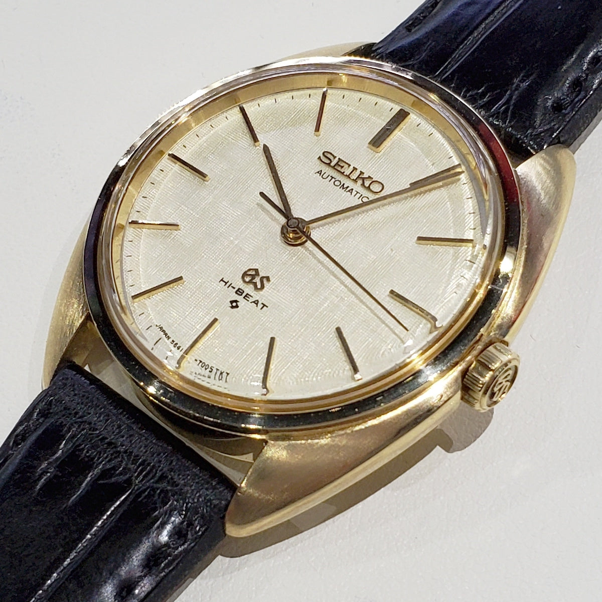 [Rare] Grand Seiko 5641-7005, 18K Solid Gold Case, Original Buckle, Automatic, Serviced, Manufactured in 1971 (Showa 46)