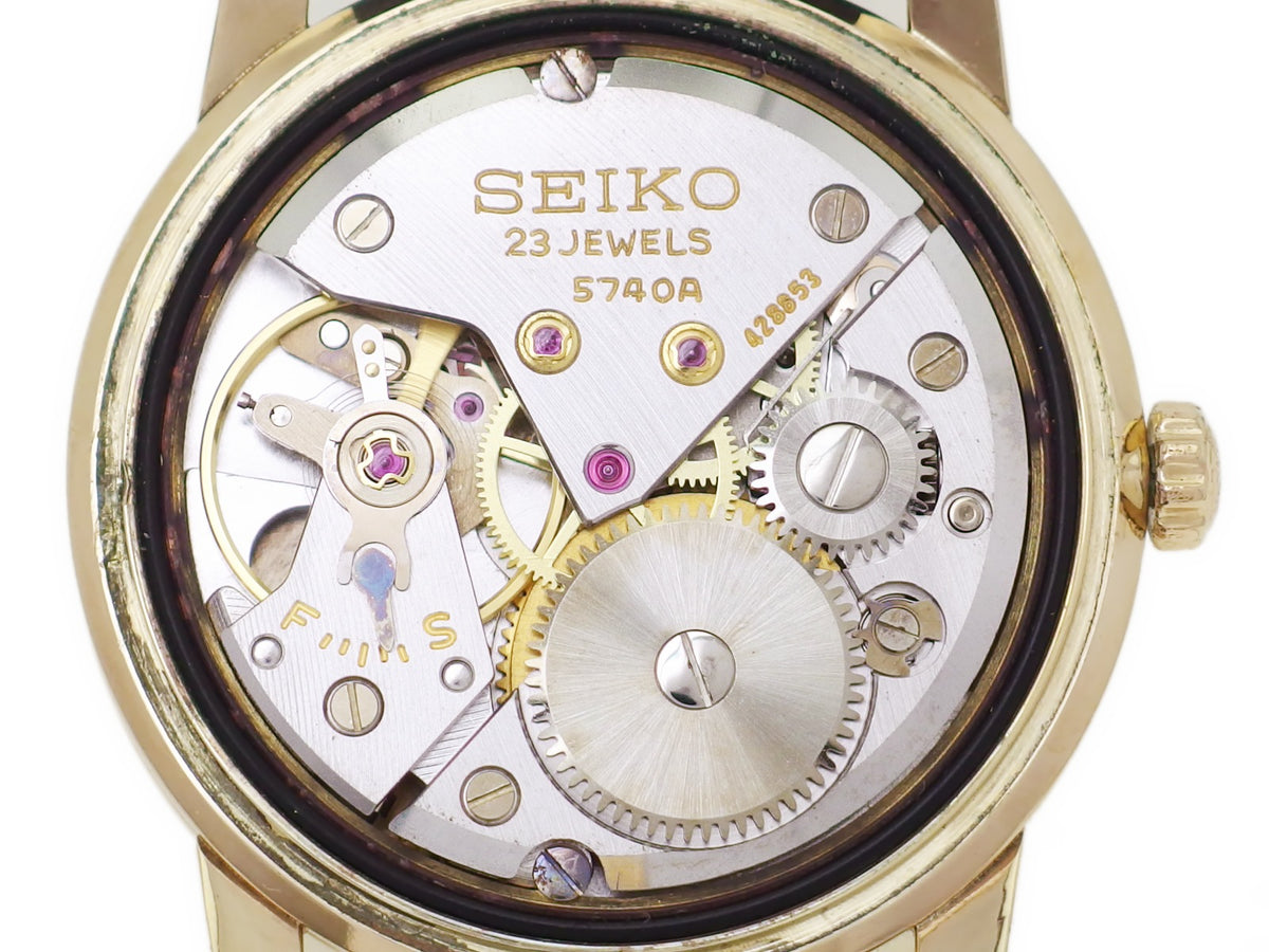 セイコー ロードマーベル 5740-1990 金張り 23石 手巻 OH済 昭和39年/1964年製 Seiko