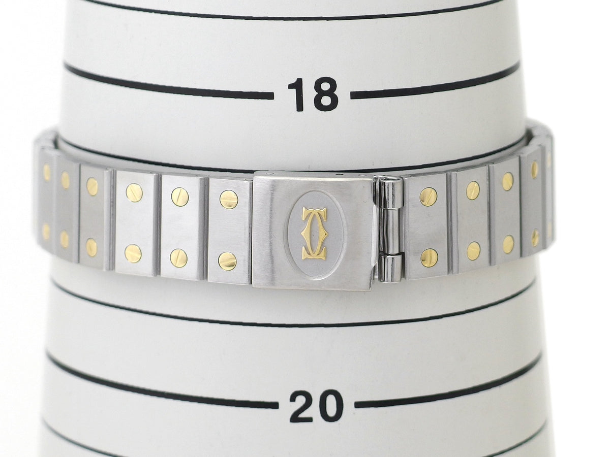 カルティエ サントス オクタゴン LM 30mm Ref.2966 コンビ 自動巻き 国際永久保証書付き コンプリートサービス済 1982年購入品