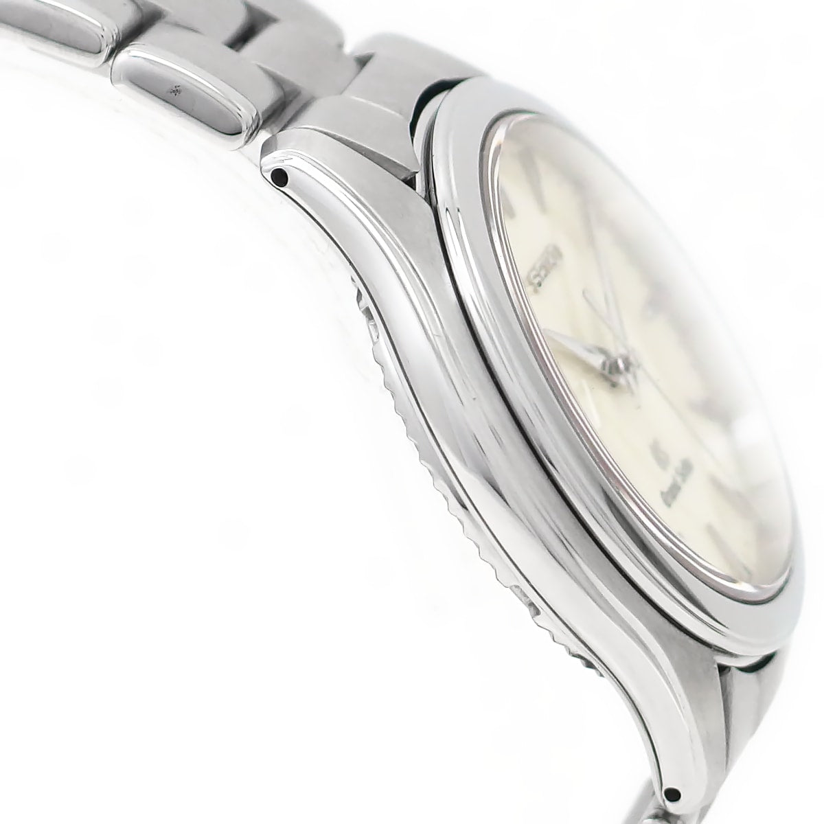 グランドセイコー SBGX009 9F61-0A10 アイボリー文字盤 GSメタルブレスレット クオーツ 2007年製 USED Seiko