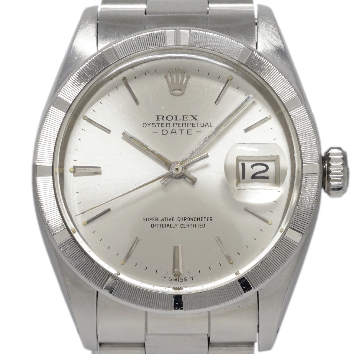 Rolex Oyster Perpetual Date, Engine-Turned Bezel, Ref. 1501, Cal. 1570, Automatic, Serviced, 1966, Rolex
