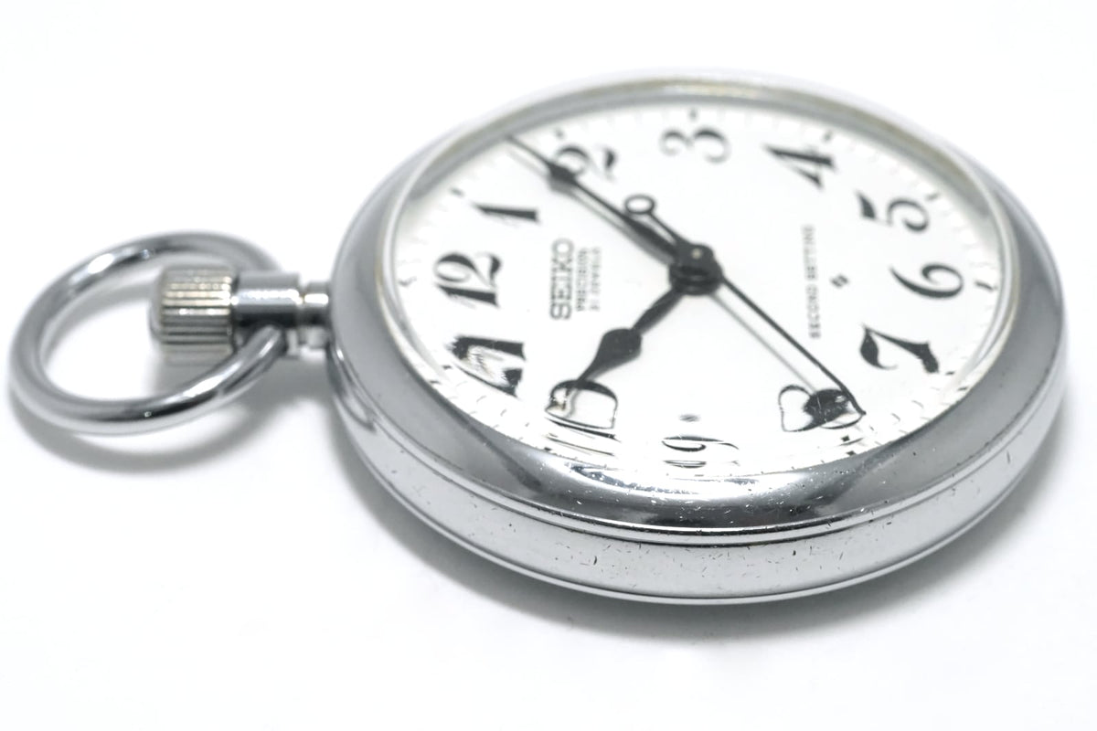 セイコー プレシジョン 懐中時計 6110-0010 Cal.6110A 21石 手巻 OH済 昭和47年/1972年製 Seiko