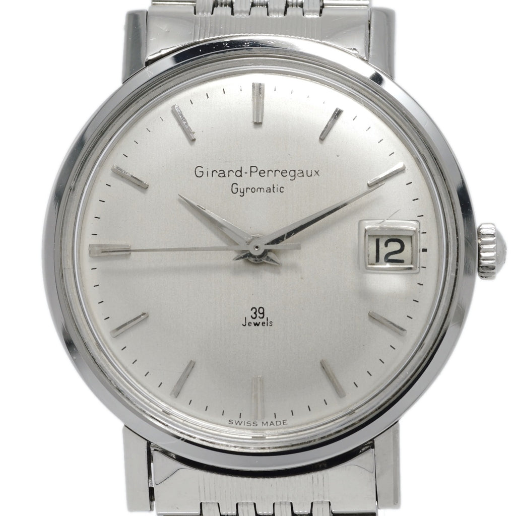ジラールペルゴ ジャイロマチック 純正ブレスレット Cal.32.09 39石 自動巻 OH済 1960年代 Girard Perregaux