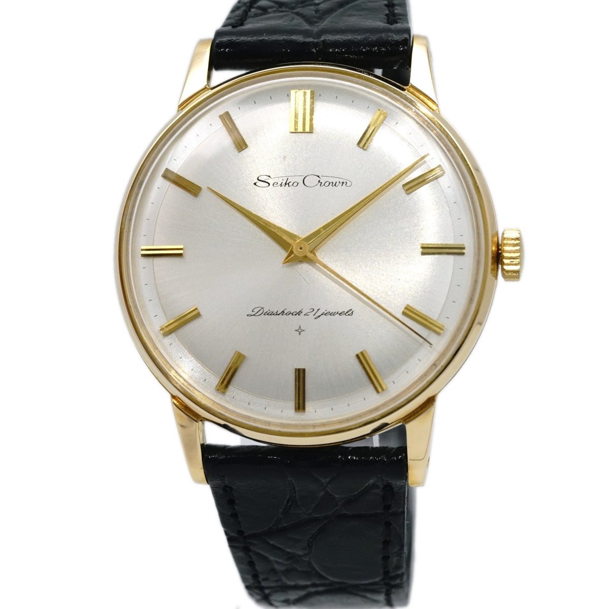 セイコー クラウン Ref.572990 金メッキケース Cal.560 21石 手巻 OH済 昭和39年/1964年製 Seiko