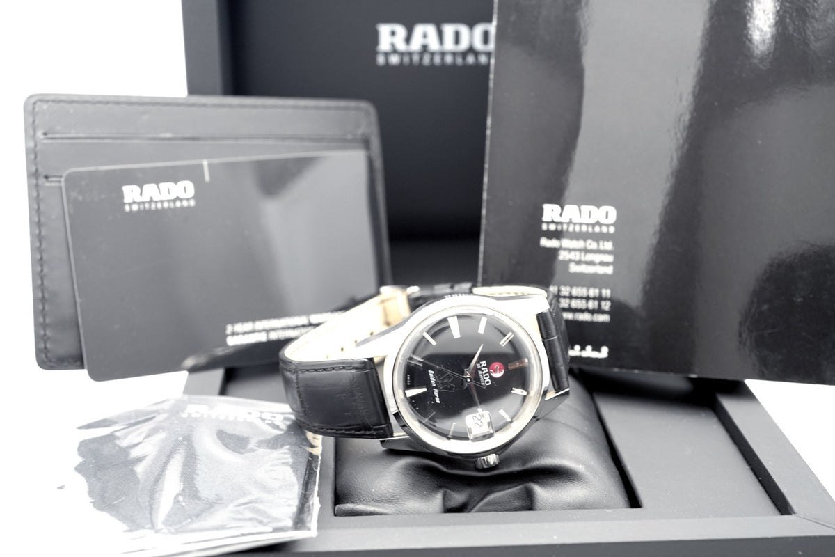 ラドー ゴールデンホース 復刻版 R84.832.155 658.3832.4 ブラック文字盤 自動巻 2013年購入 USED Rado