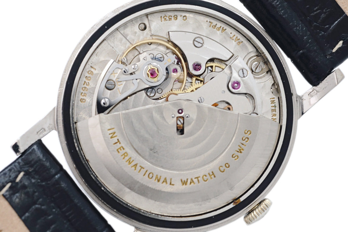 IWC インターナショナル 18金無垢ホワイトゴールド 純正箱付き Cal.8531 自動巻 OH済 1963年製 International Watch Co
