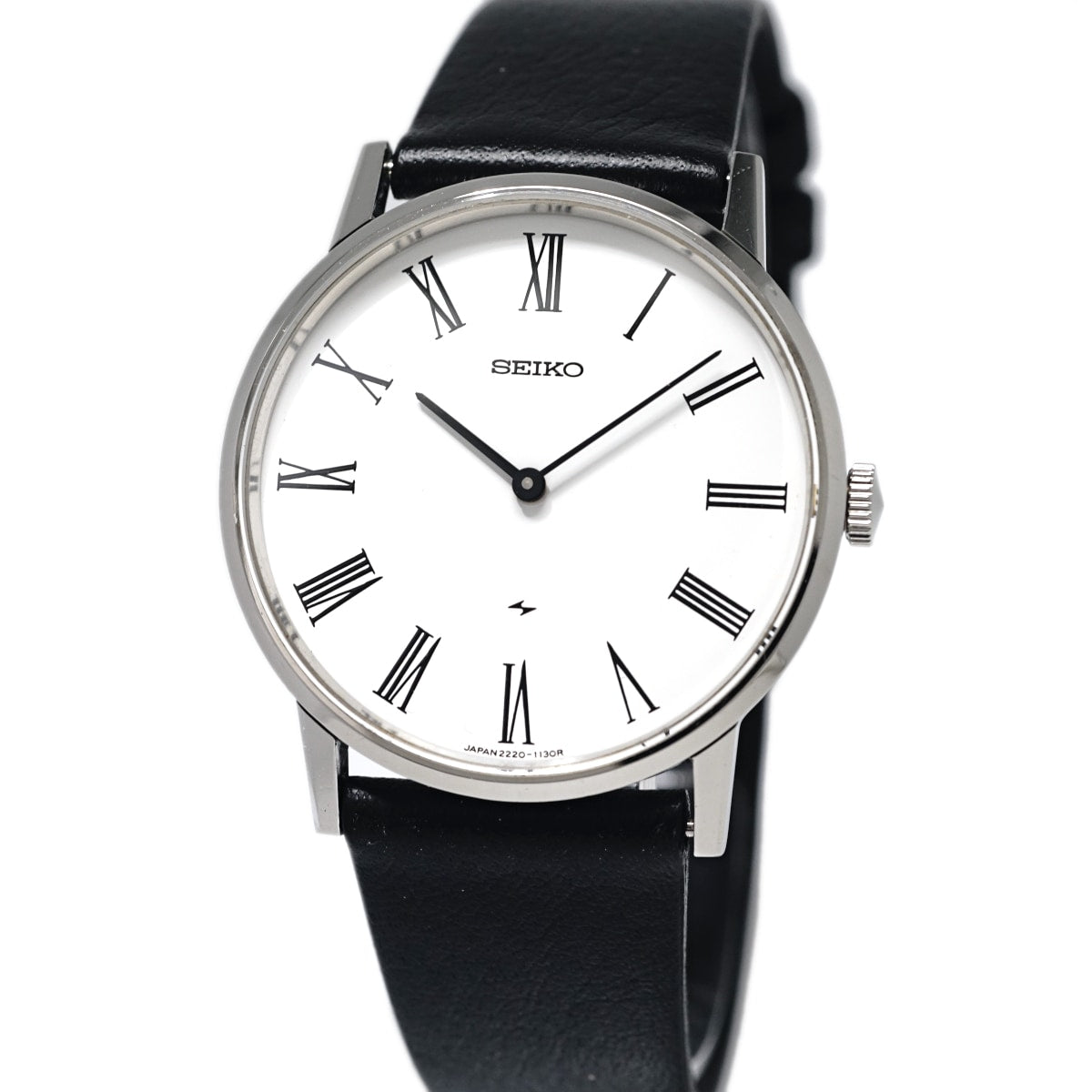 【新品電池/78年製】SEIKO シャリオ 2220-0430 QZ 腕時計 セイコー シャリオ Ref.2220-0430 直径33.6mm Cal.2220A 24石 手巻 OH