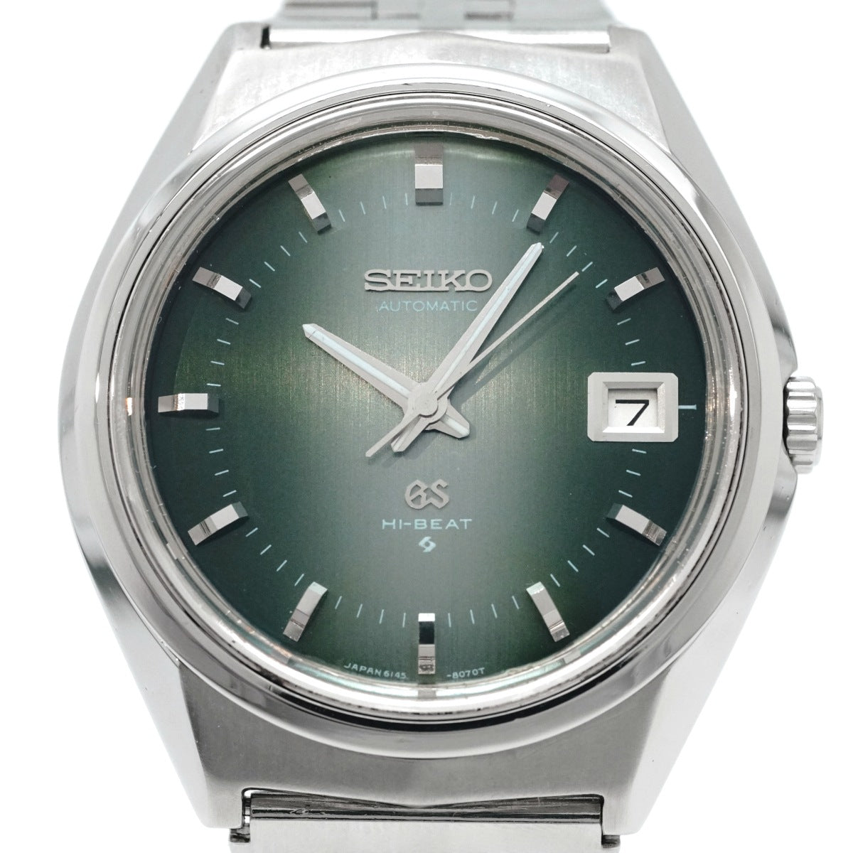 グランドセイコー 6145-8050 後期型 グリーン文字盤 自動巻 OH済 昭和47年/1972年製 Seiko