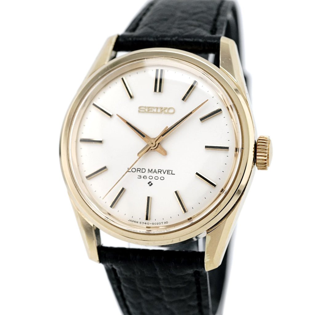 セイコー ロードマーベル 36000 5740-8000 金メッキ 手巻 OH済 昭和49年/1974年製 Seiko