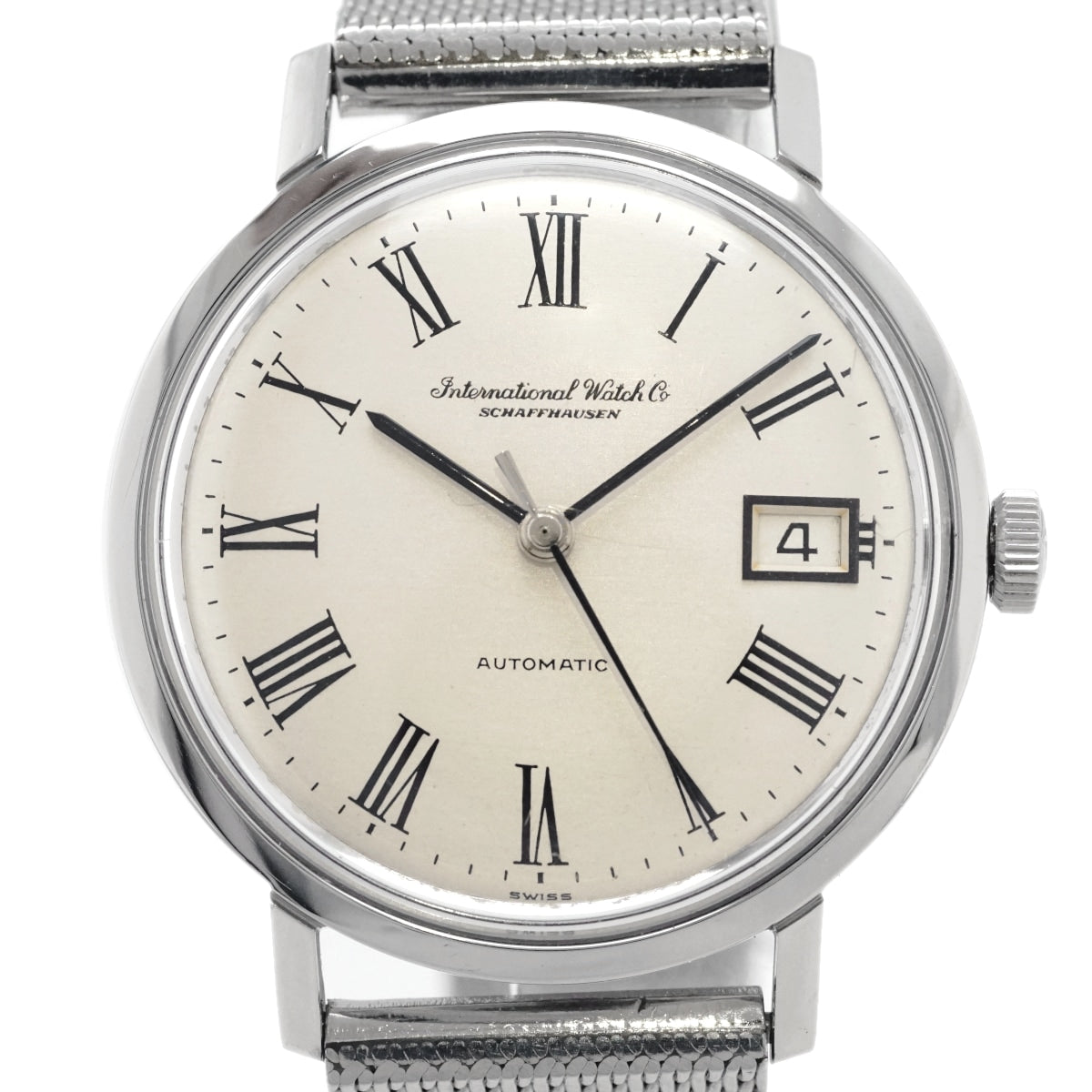 IWC Ref.818AD 純正メッシュブレス Cal.8541B 自動巻 OH済 1972年製 International Watch Co