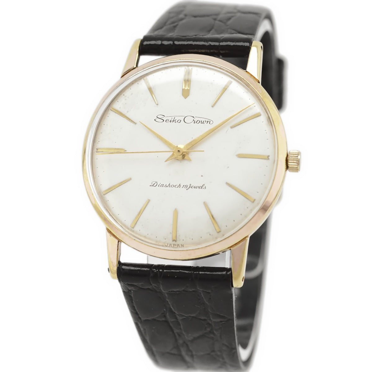 セイコー クラウン 14036 金メッキケース Cal.560 19石 手巻 OH済 昭和34年/1959年製 Seiko