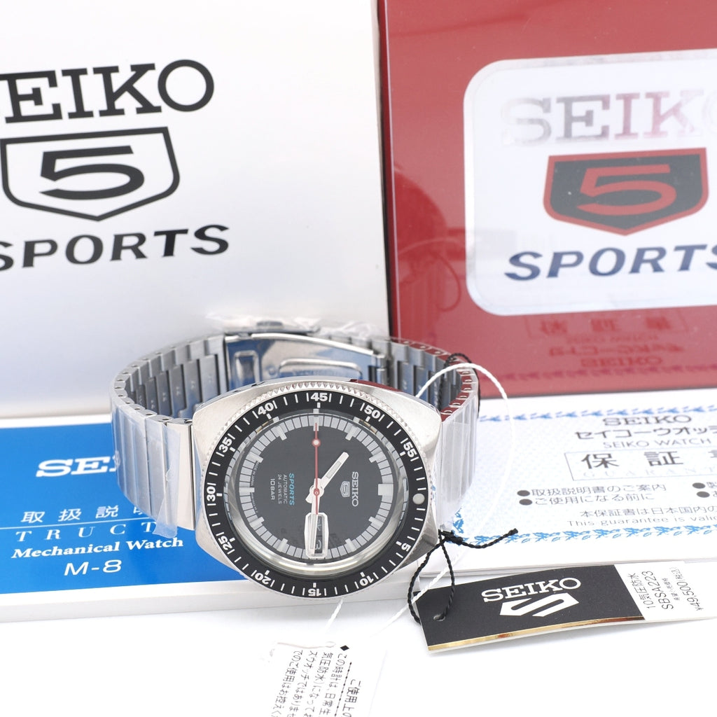 セイコー 5スポーツ 55周年記念限定モデル SBSA223 4R36-13S0 自動巻 2023年発売 USED Seiko