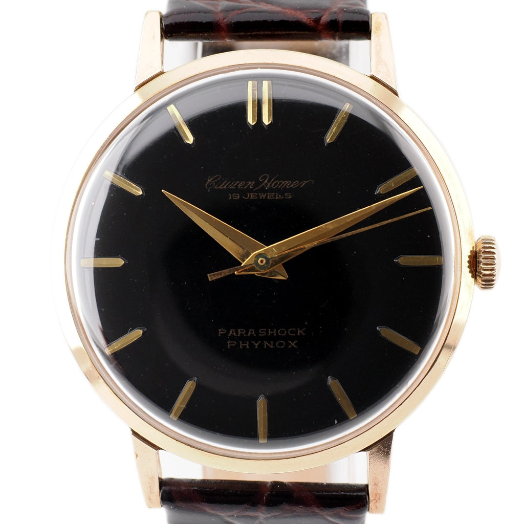 シチズン ホーマー H0150801 金メッキ 19石 手巻 OH済 昭和38年/1963年製 Citizen