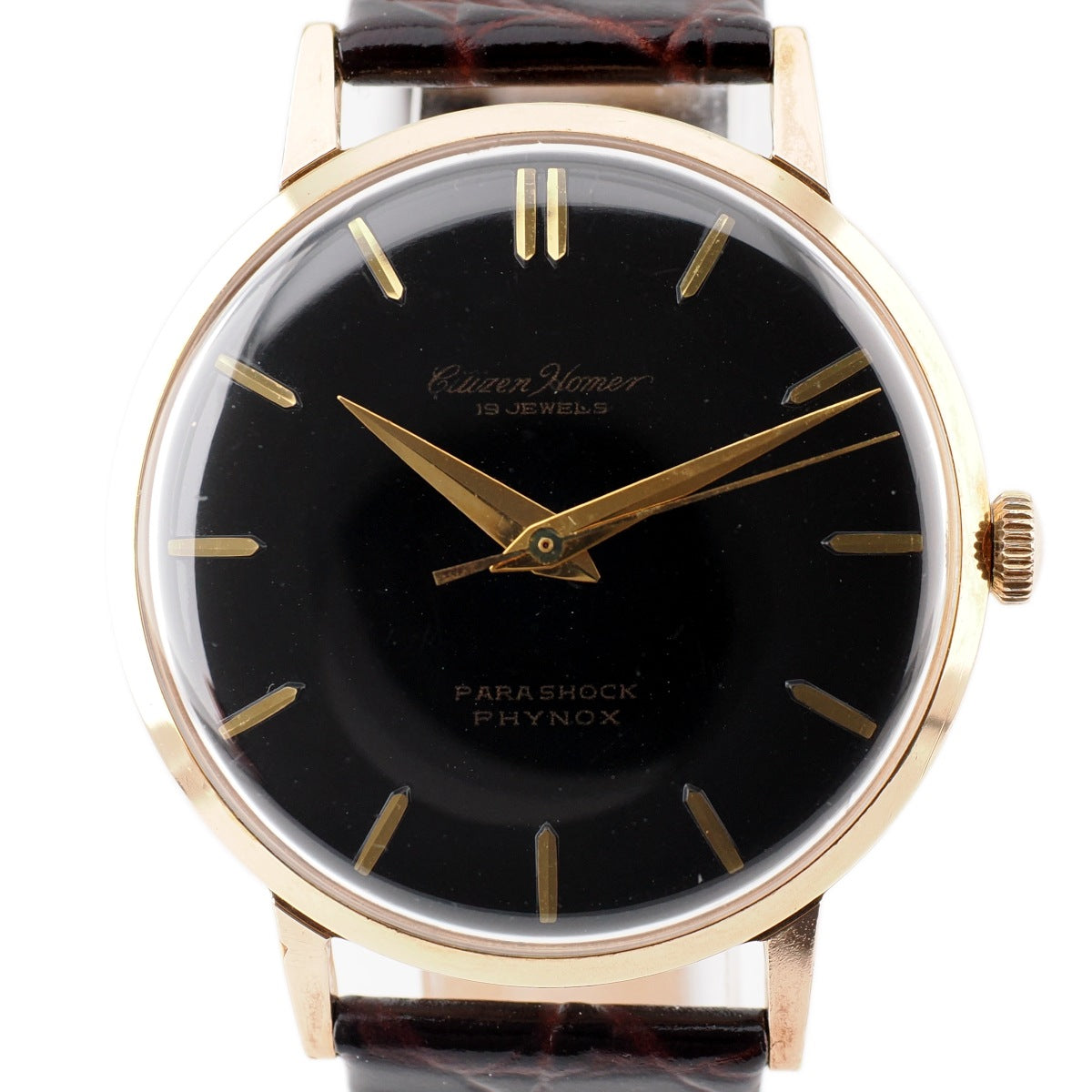 シチズン ホーマー H0150801 金メッキ 19石 手巻 OH済 昭和38年/1963年製 Citizen