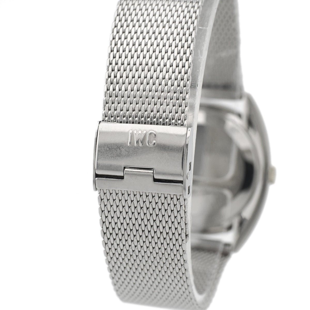 IWC トノー型ケース ローマインデックス文字盤 純正メッシュブレスレット Cal.403 手巻き OH済 1976年製