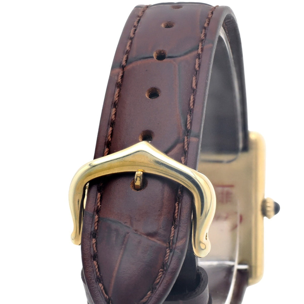 Cartier Must de Cartier Tank SM Ladies' Manual-Wind, includes International Lifetime Warranty, recently serviced, purchased in 1982.