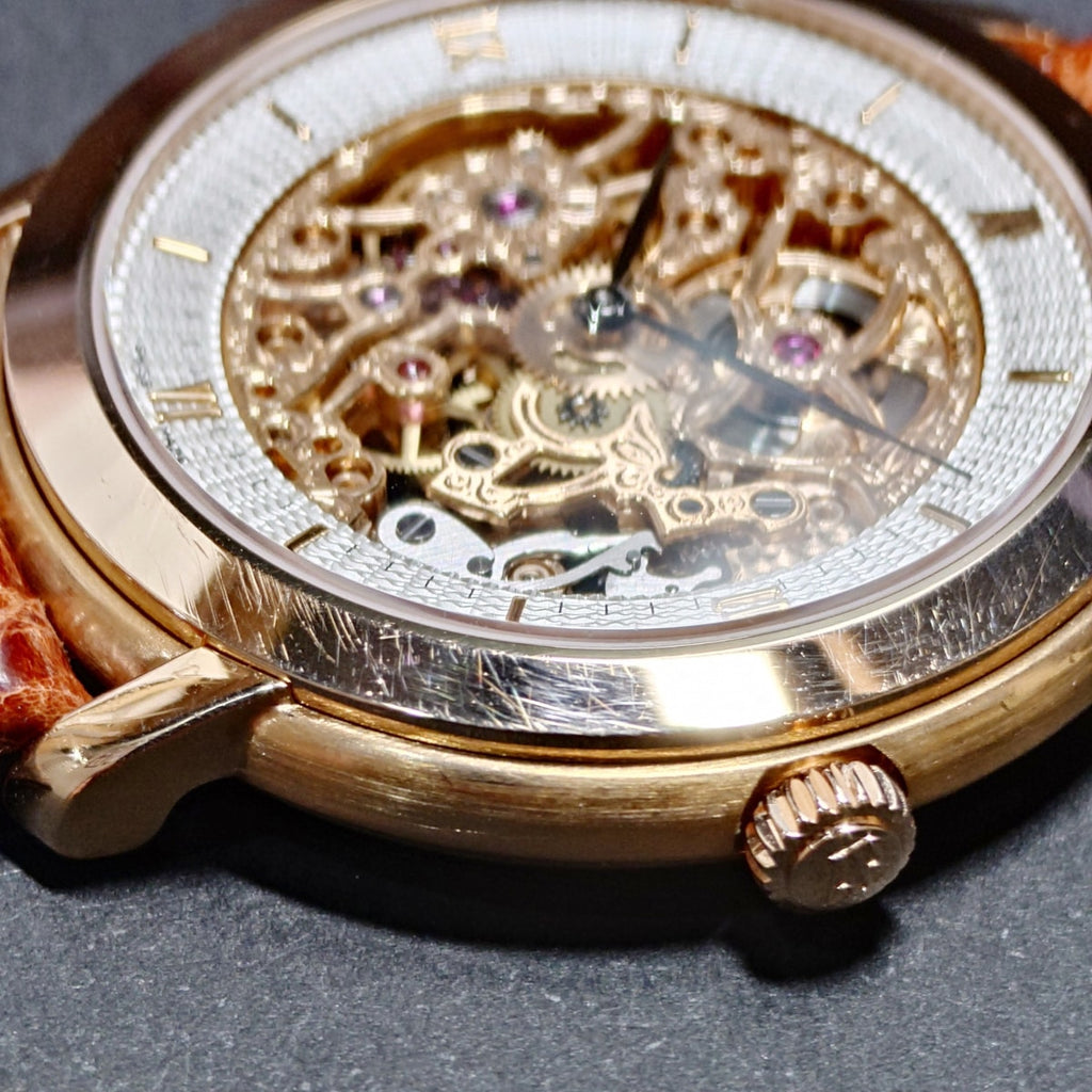 オーデマピゲ ジュールオーデマ スケルトン 18金ピンクゴールド 15058OR.OO.A067CR.01 純正金尾錠 手巻き メーカーコンプリートサービス済 2005年製 USED