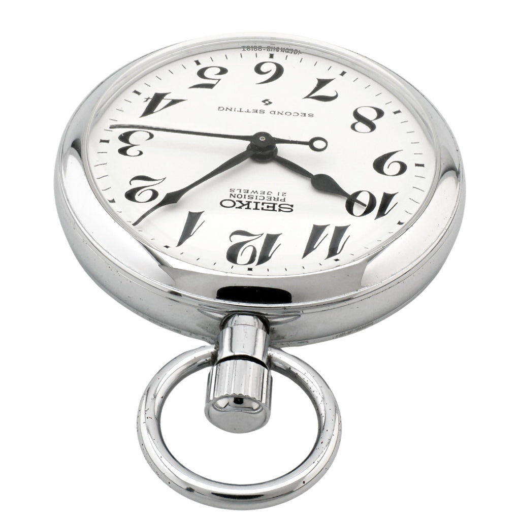 セイコー プレシジョン 懐中時計 6110-0010 Cal.6110A 21石 手巻 OH済 昭和52年/1977年製 Seiko