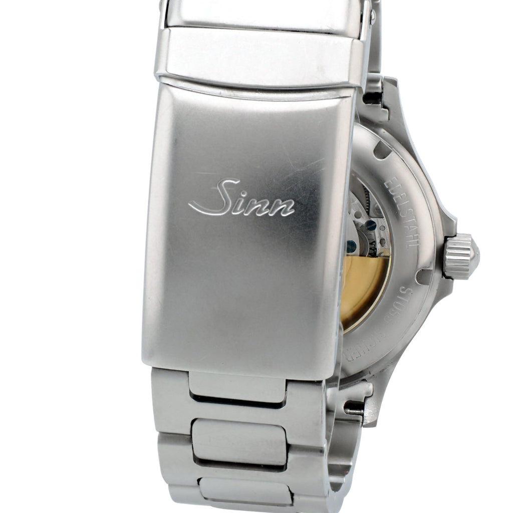 ジン 556 ブラック文字盤 バーインデックス SSブレス 自動巻 2000年代 USED Sinn