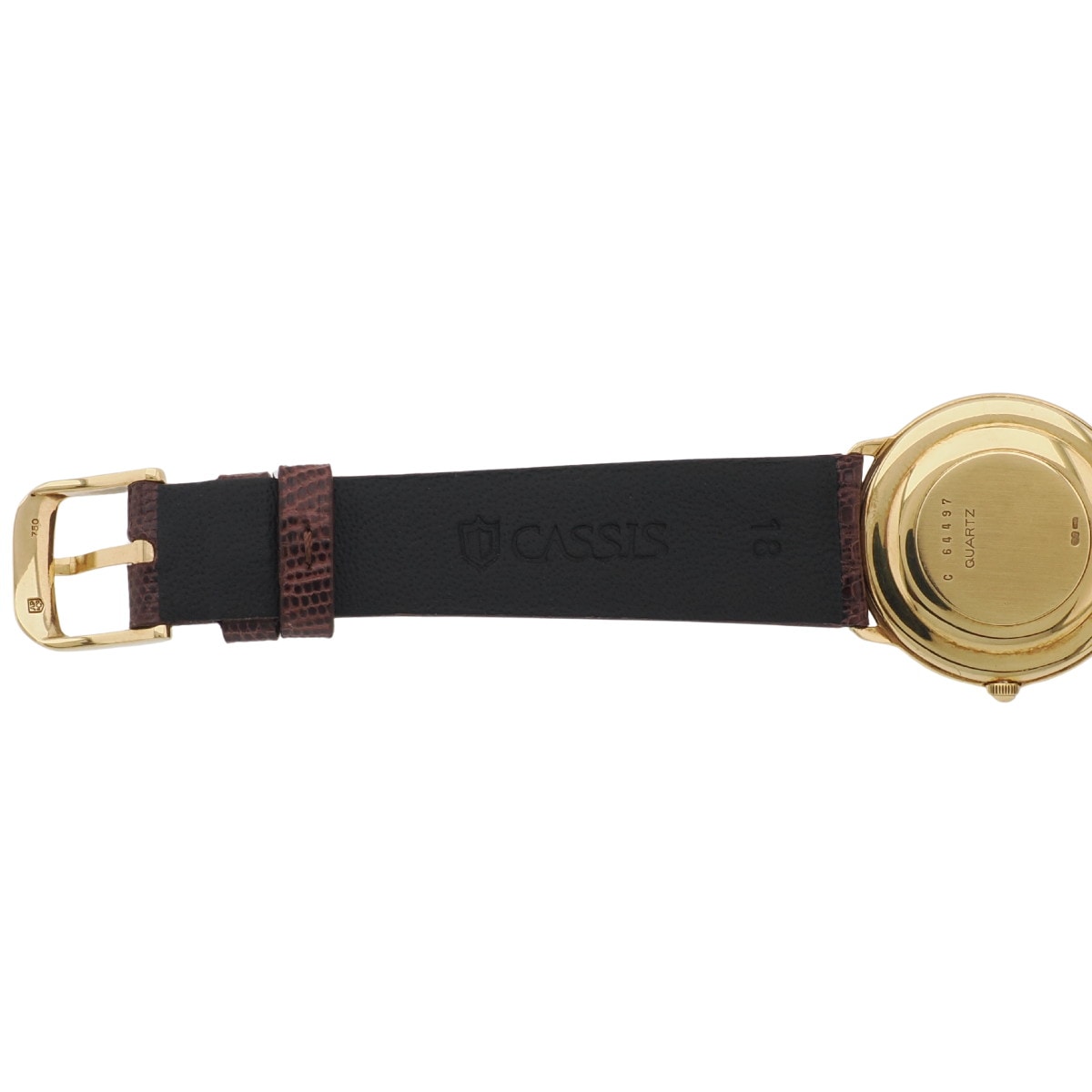 オーデマピゲ 18金無垢 ラウンドケース 31mm 18金純正尾錠付き ローマインデックス 2針 クオーツ USED