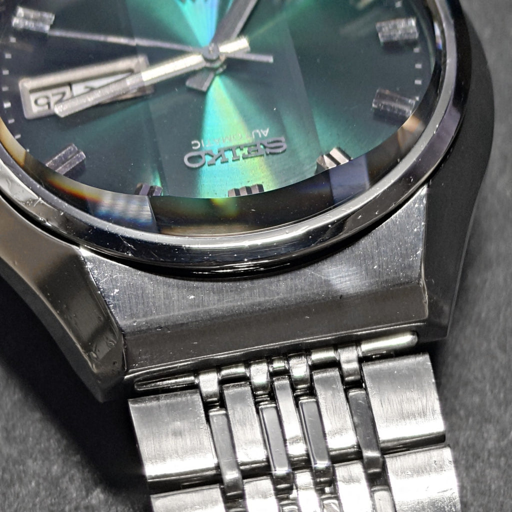 セイコー ロードマチック 5606-8060 カットガラス スクリューバック 純正ブレスレット 自動巻 OH済 昭和49年/1974年製