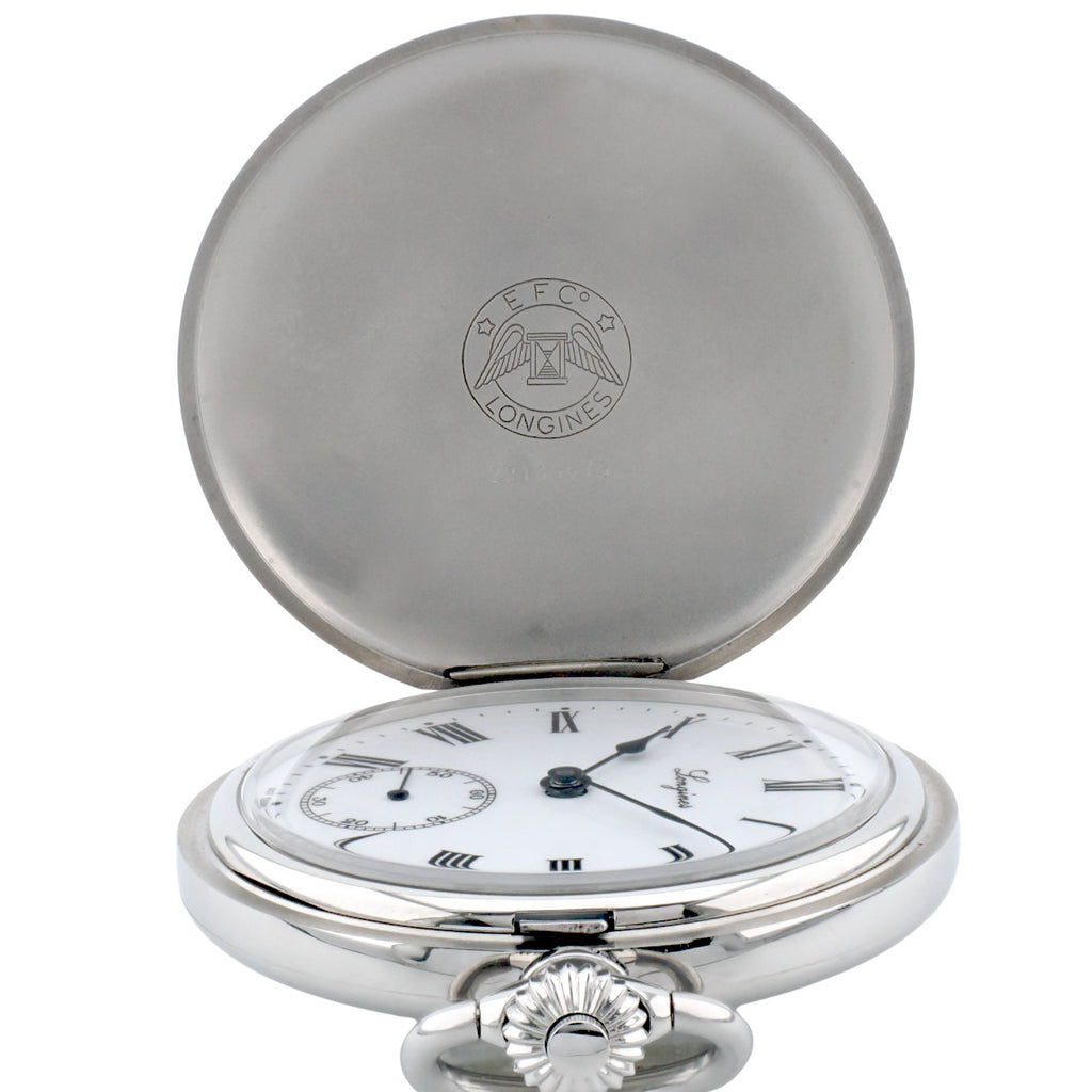 Longines Heritage Collection Pocket Watch L7.012.4.21.1 c. 2007 Unitas 6498 Hand-Wound Serviced USED Longines