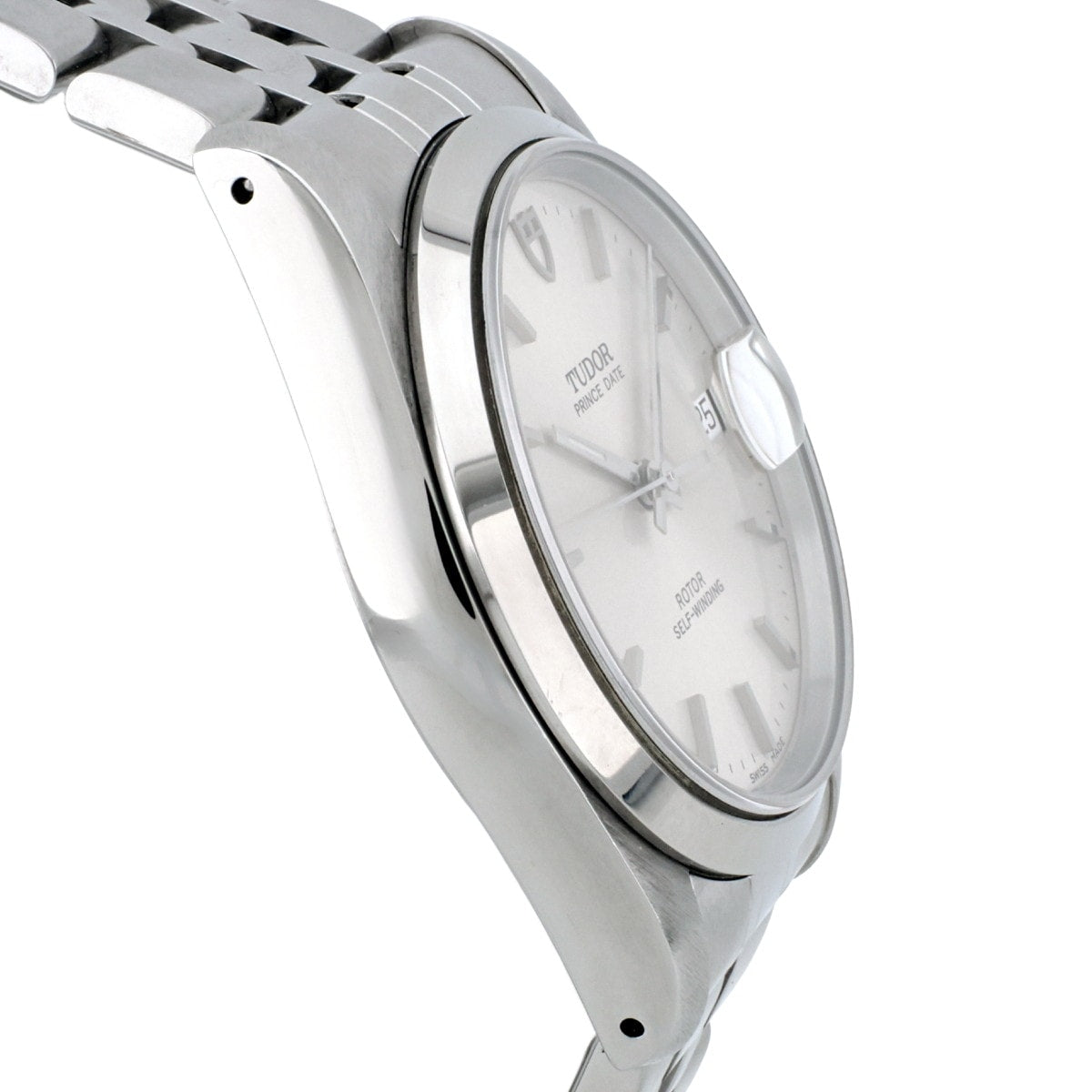 TUDOR Prince Date 74000, H-serial, silver dial, with box and papers, serviced, sapphire crystal, Tudor, automatic.
