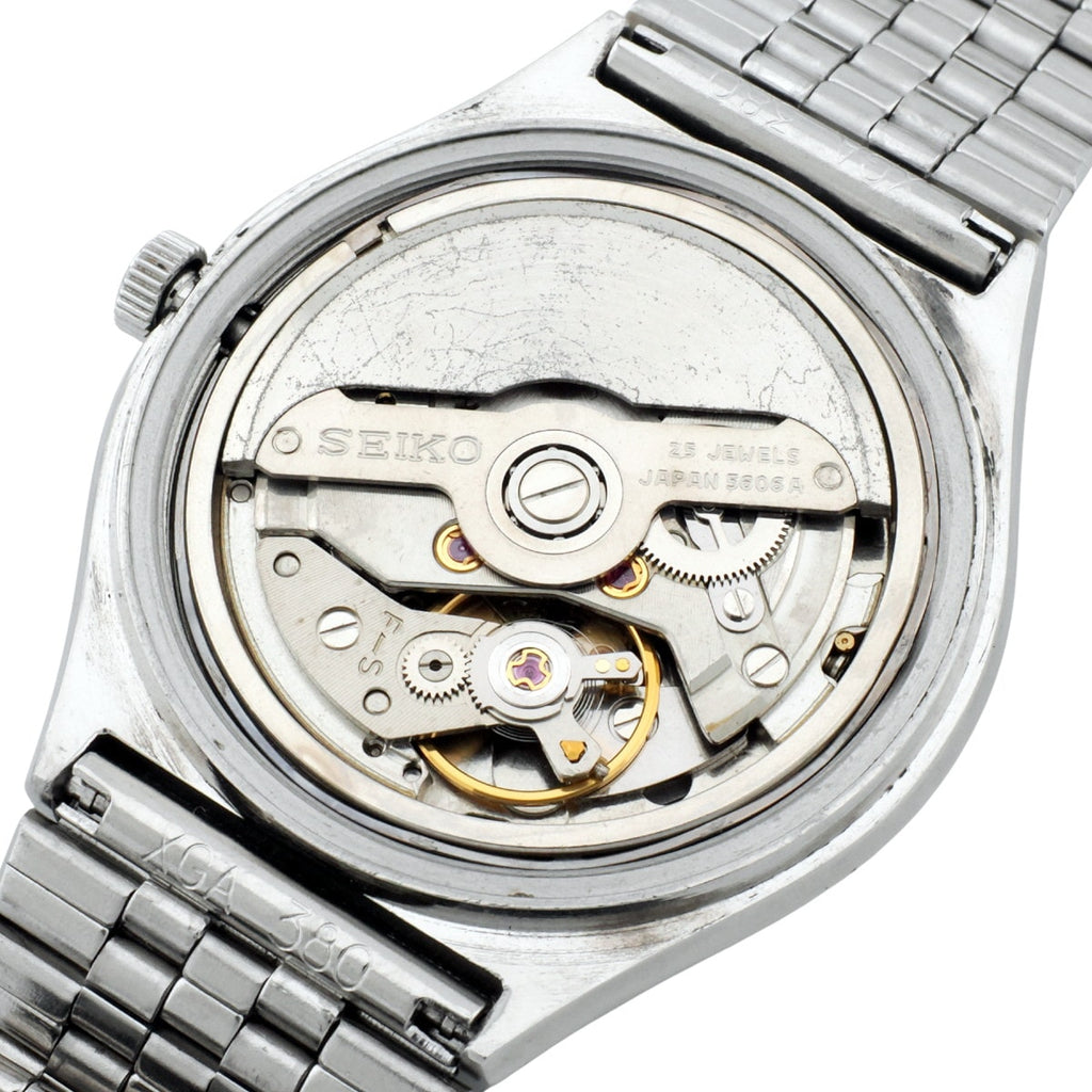 Seiko Lord Matic 5606-8100 Gold Dial Screw-back Automatic OH 1975