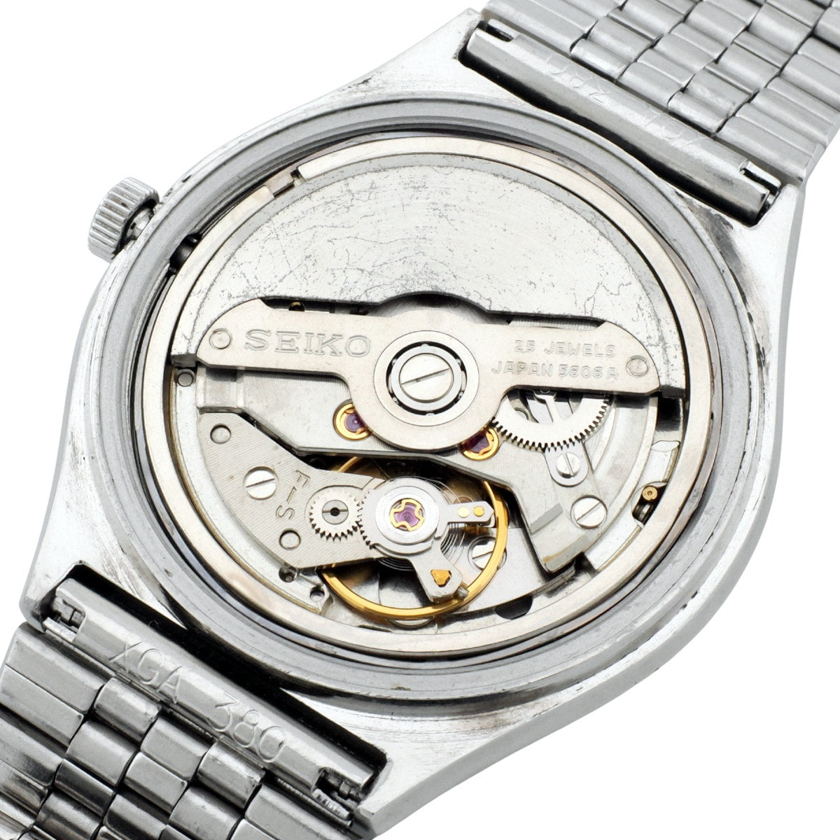 Seiko Lord Matic 5606-8100 Gold Dial Screw-back Automatic OH 1975